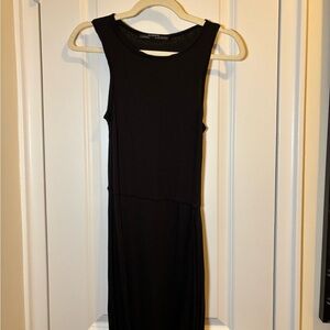 All Saints Black Asymmetrical Dress Size 0